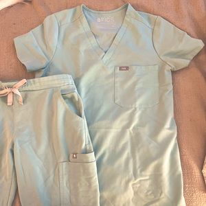 Light turquoise/blue Figs Scrubs